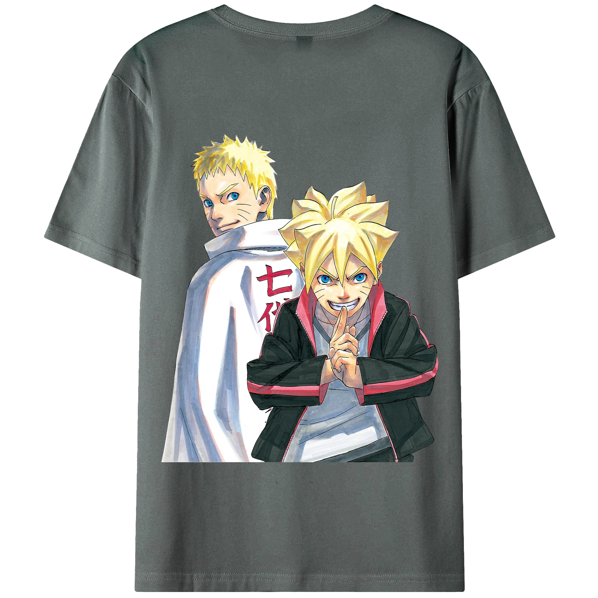 （画像用） NARUTO -ナルト- うずまき ボルト Uzumaki Boruto 綿100％半袖Tシャツ（背面プリント）